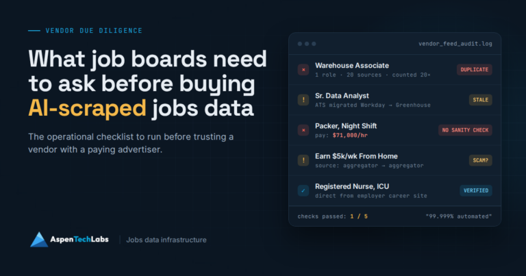 What Job Boards Need to Ask Before Buying AI-Scraped Jobs Data